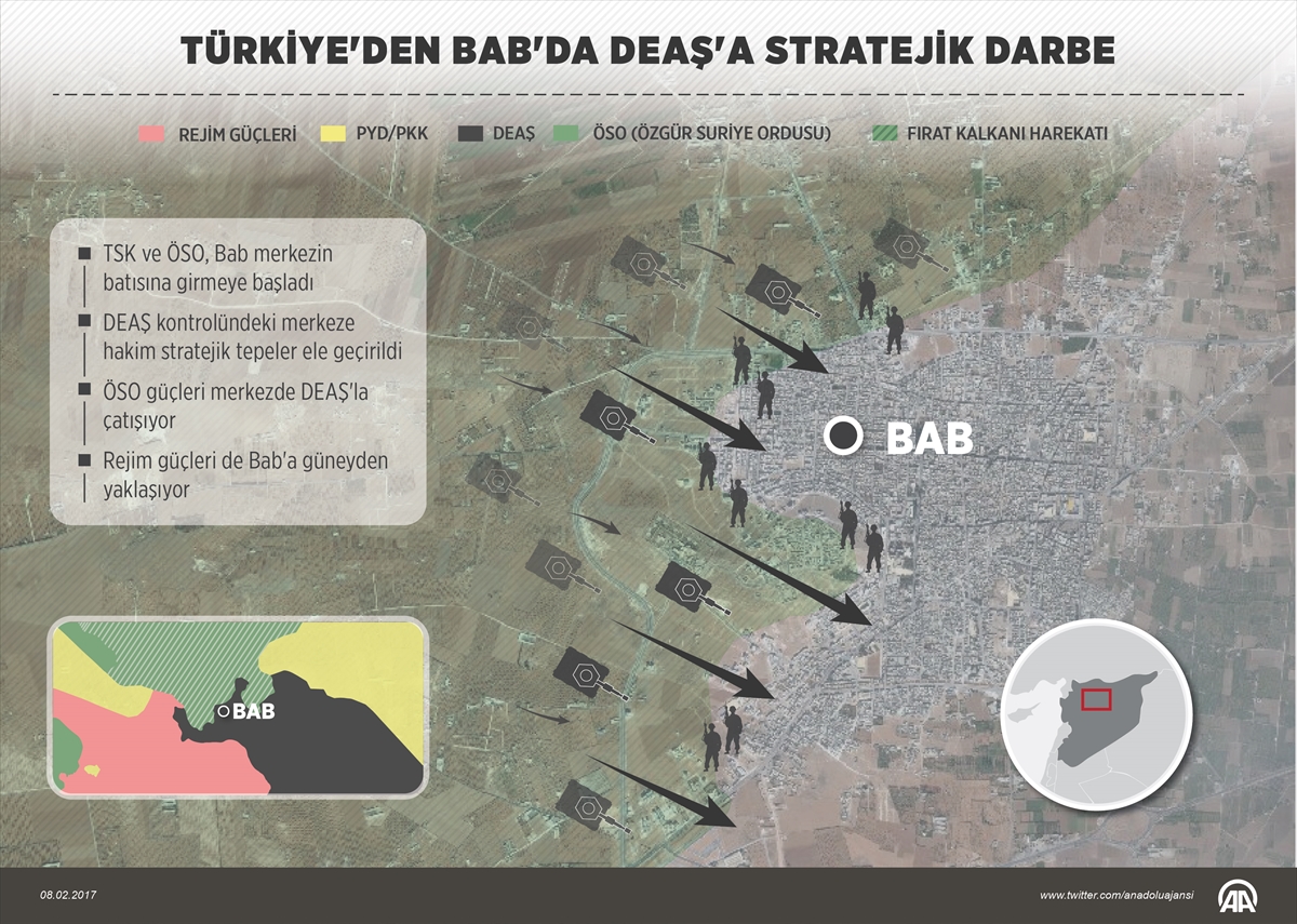 Türkiye'den Bab'da DEAŞ'a stratejik darbe