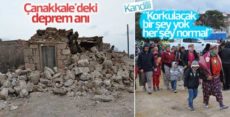 Çanakkale’deki deprem anı kameralarda