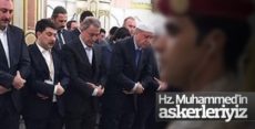 Erdoğan ve Hulusi Akar birlikte saf tuttu