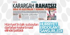 Hürriyet’ten Erdoğan ve TSK’ya sansür