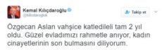 Kılıçdaroğlu, Özgecan’ı andı