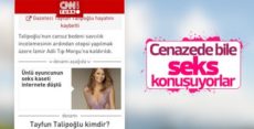 CNN Türk’ün seks haberiyle verdiği, Talipoğlu haberi