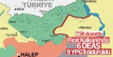 Fırat Kalkanı Harekatında 15 terörist öldürüldü