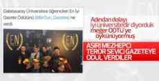 Galatasaray Üniversitesi terör sevici gazeteye ödül verdi