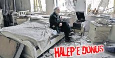 Halep’te yıkılan mahallesine dönen adam