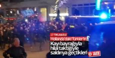 Hollanda’daki Türkler’in polisleri kovaladığı an